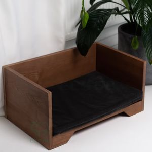 Cama Cueva Grande para Gatos con Cubierta Extraíble y Lavable, Diseño Moderno de Bambú Sólido, Embalaje en Cartón - Product Image 3