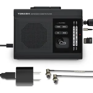 Suministro directo de fábrica, mini reproductor de casete MP3 portátil personalizado, reproductor de cinta de radio, interfaz tipo C, reproductor de MP3 Walkman