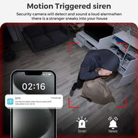 O-kam Pro 5MP CMOS kamera IP WiFi Mini, kamera pengawas dalam ruangan deteksi manusia 5X baterai dapat diisi ulang 2400mAh