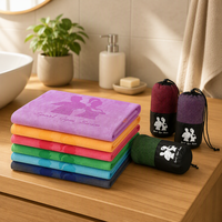 Serviettes en microfibre personnalisées avec logo, séchage rapide, super absorbantes, multi-usages, pour la salle de sport, l'extérieur, le spa, le salon, le visage, les mains, usage quotidien, serviettes de fitness