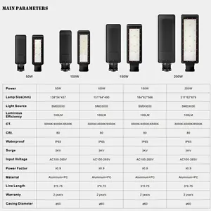 High Brightness Chip Outdoor Dedicated Waterproof And Lightning Proof 100w LED Street Light