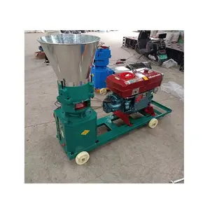 150-200kg/h Animal Feed Pellet Machine with Diesel Engine Manual Animal Feed Processing Machine Price