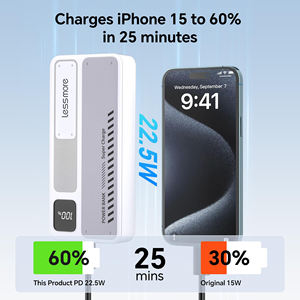 डिजिटल डिस्प्ले टाइप-सी यूएसबी लाइट पोर्ट के साथ बड़ी क्षमता 20000 बड़ा पावर बैंक - Product Image 3