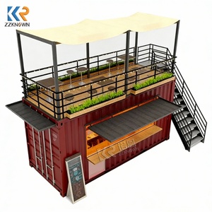 Café mobile préfabriqué personnalisé en conteneur maritime, kiosque de café mobile clé en main, café pour les activités commerciales en plein air - Product Image 2