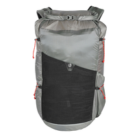 Sac à dos vintage en nylon imperméable unisexe à enroulement pour la randonnée, le trekking et les sports de plein air