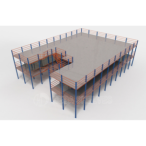 Công Nghiệp Heavy Duty Multi-tier Kho Rack Thép Tầng Lửng Lưu Trữ Hệ Thống Kệ Sản Xuất Nhà Máy - Product Image 1