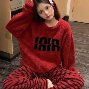 Novo Conjunto de Pijama Feminino de Inverno 2026: Flanela Grossa, Fleece Coral, Desenho Animado, Roupa de Dormir Quente de Manga Comprida para Mulheres - Product Image 2