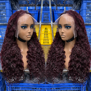 Peluca de Cabello Humano Natural Virgen con Encaje Frontal HD Completo 13x6 Sin Pegamento, Rizada Profunda Estilo Vietnamita, India y Birmana - Product Image 1