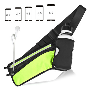 Riñonera de hidratación multifuncional para hombre y mujer, bolso de cintura deportivo, cinturón impermeable para correr, con soporte para botella - Product Image 4