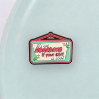Broche en émail rétro avec texte et slogan amusant, en alliage de zinc, pour sac à dos, veste, chapeau, revers, accessoire de collection, cadeau