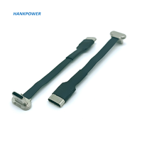Cable USB tipo C Flexible FPC, carga inalámbrica, 90 grados, macho a hembra, 180 grados, Cable de conversión FPV
