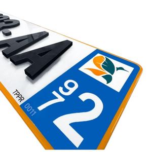 <span class=keywords><strong>Targa</strong></span> <span class=keywords><strong>Automobilistica</strong></span> Europea Personalizzabile in Acrilico 3D 52*11cm, Produzione su Misura - Product Image 2