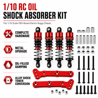 Kit d'amortisseurs à huile en aluminium pour voiture RC, remplacement 58354 pour Tamiya the Frog 2WD Off-Road Buggy 1/10, amortisseurs avant et arrière