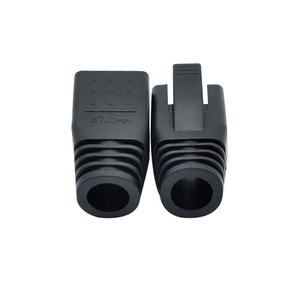 Cat6a CAT7 cat8 cao su cắm kết nối mạng <span class=keywords><strong>RJ</strong></span> 45 cáp Ethernet bảo vệ tay áo vá dây nhựa khởi động cho RJ45 kết nối - Product Image 2
