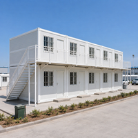 Maison modulaire préfabriquée en conteneur, insonorisée, avec panneaux sandwich, pour l'hébergement des travailleurs