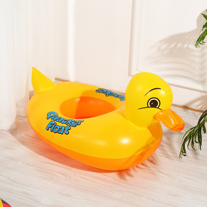 Bouée gonflable pour enfants, motif cygne noir de dessin animé, en PVC standard, pour parc aquatique - Product Image 3