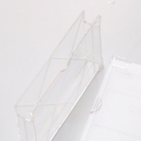 Boîte vide pour faux cils en vison, outils de vente en gros, étui transparent pour bijoux, emballage design