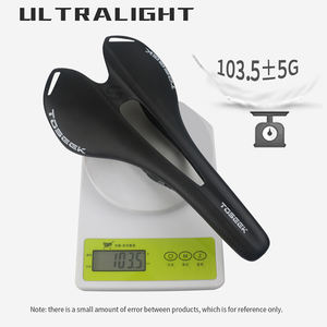 Sillín de Bicicleta TOSEEK 3k de Carbono Brillante, Cómodo Asiento de Fibra de Carbono para Bicicleta de Montaña <span class=keywords><strong>MTB</strong></span> - Product Image 4