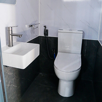 Toilettes Extérieures Mobiles Préfabriquées Durables Écologiques Installation Facile Ventilation Haut de Gamme pour Mariages