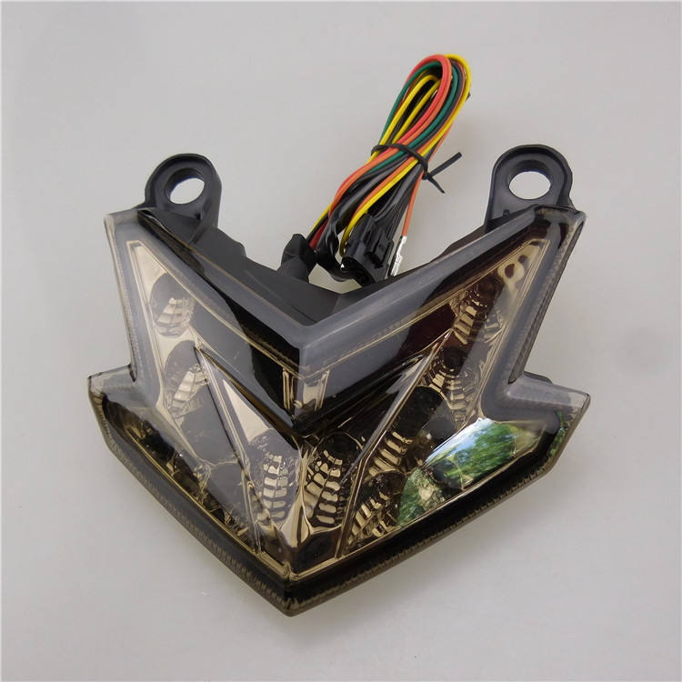 เลนส์สีดำรมควัน + LED + สายไฟ 5 เส้น