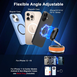 ที่ยึดโทรศัพท์ในรถยนต์แบบแม่เหล็กติดกระจก หมุนได้ 360 องศา รองรับการติดตั้งแบบสุญญากาศ ใช้งานได้กับ iPhone 17 Pro Max 12 <span class=keywords><strong>iPad</strong></span> และอุปกรณ์เล่นเกม - Product Image 5