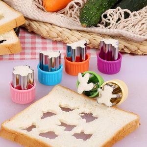 Kitchen Tools Metal Fruit <b>Cutters</b> Sandwich Mold Maker Fun Food Shapes-Cookie Vegetable <b>Bread</b> Mould Set - Product Image 2