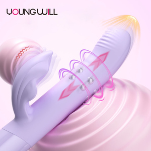 Vibrador Realista de Silicona para Mujeres con Fuertes Vibraciones y Base de Ventosa para Uso con Manos Libres, Vibradores Recargables - Product Image 2