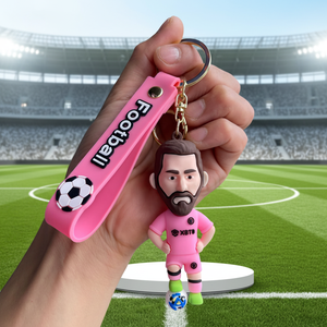 Llavero Personalizado con Figura <span class=keywords><strong>de</strong></span> Estrella del Fútbol, Colgante para Mochila, Llavero para Coche, Pequeño Regalo, Modelo YP312 - Product Image 6