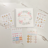 Livre de Souvenirs Bébé 0-18 Mois avec 4 Planches de Stickers – Album Photo et Journal de Naissance pour Garçon ou Fille