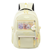 Mochila de Poliéster Ligera, Resistente al Agua, con Almacenamiento Inteligente, Diseño Simple y Moderno para Estudiantes, Viajes al Campus y Ocio