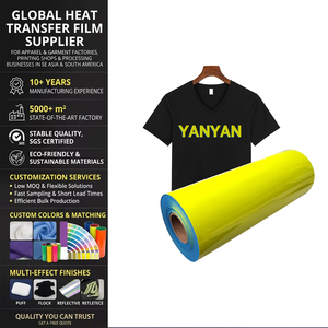 Vinyle thermocollant (HTV) en PU haute densité 1 mm, texture robuste, longue durée, écologique, pour uniformes, vêtements et sacs - Product Image 1
