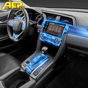100% TPU transparente película Interior <span class=keywords><strong>de</strong></span> coche pegatina protectora para Honda Civic 10th 11th 2016-2020 2021-2023 Accesorios - Product Image 1