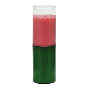 Velas conmemorativas de doble color para Iglesia mexicana, tarro de cristal de 7 días, venta al por mayor - Product Image 2