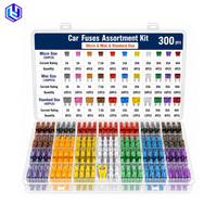 Kit d'assortiment de fusibles automobiles 300 pièces, fusibles à lame AC 32V 2-40A, haute capacité de coupure, pack en vrac pour l'automobile