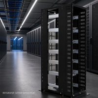ORV3 Armoire ouverte de 21 pouces pour serveur AI HPC compatible avec le refroidissement liquide, barre omnibus 48V CC, solution d'armoire de centre de données avec mise à la terre ESD