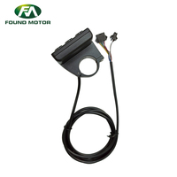 Compteur de vitesse électrique S866 Écran LCD 24V 36V 48V Panneau de commande pour scooter électrique avec prise SM Remplacement pour vélos électriques
