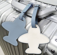YY PU étiquettes à bagages en cuir pour valises sac étiquette bagages drôle voyage avion étiquette pour voyage valises identifiant