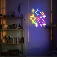 Lumière LED à changement de couleur enseigne au néon corps en PVC IP67 décoration murale en acrylique excellent hôtel abonnés Instagram service inclus
