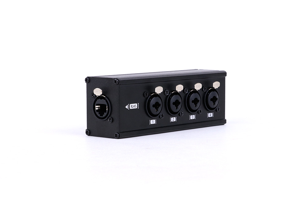 Negro, RJ45-XLR+6.35