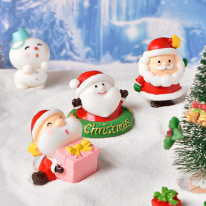 Tự Làm Giáng Sinh Mini Nhựa Thủ Công Mỹ Nghệ Santa Claus Vài Đồ Trang Trí Kit Thu Nhỏ Bức Tượng Nhỏ Cho Tự Làm Cổ Tích Vườn Và Quả Cầu Tuyết - Product Image 2