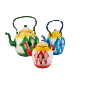12CM enamel teapot Saudi Arabian style teapot coffee pot outdoor kettle with handle
