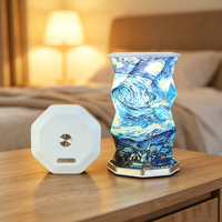 Lampe de bureau rotative rechargeable miniature personnalisée, design d'intérieur, décoration de la maison, lumière de nuit créative originale pour la chambre à coucher