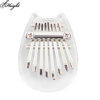 Factory Wholesale 8 Key Mini Kalimba Acrylic Thumb Piano Drum Instrument for Gift Set