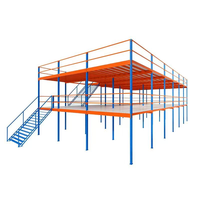 Plateforme de stockage multi-niveaux en acier laminé à froid Q235, connectée par boulons, pour marchandises en vrac, entrepôt, mezzanine multi-étages