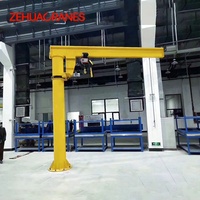Grue à flèche sur colonne ZEHUA BZD 0,25T-5T, palan à flèche monté sur colonne, CE ISO, à commande électrique, pour atelier, petites pièces