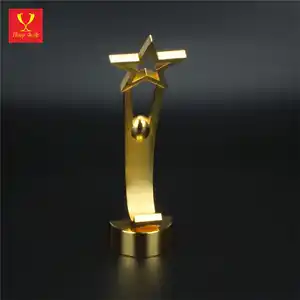 Hitop Gold Human Metal Trophy Star Metal Honor Award For Business Gift Souvenir Home Decoration