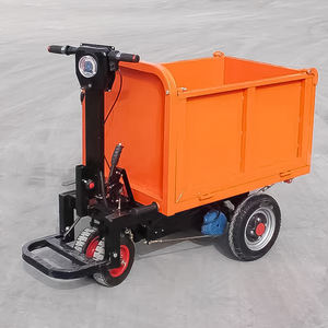Tricycle électrique à benne basculante à double roue personnalisable 1000W, trois roues, <span class=keywords><strong>brouette</strong></span> pour le transport de marchandises, véhicule de transport de béton - Product Image 4