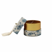 Étui à bijoux cylindrique en papier kraft biodégradable et recyclable, couleur personnalisée, finition velours, pour collier et bague