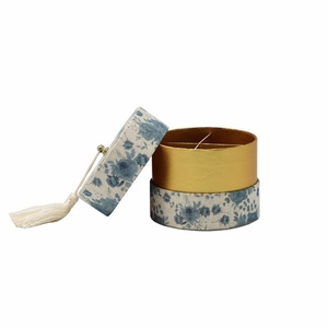 Étui à bijoux personnalisé en velours biodégradable, nouveau design, taille basse, tube cylindrique, pour colliers, bagues et pierres précieuses - Product Image 4