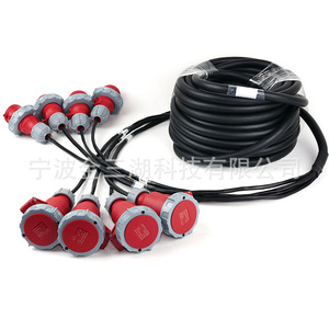 Câble d'alimentation 4 voies avec plusieurs connecteurs, conducteur en cuivre 250V, isolation en PVC, pour éclairage de scène - Product Image 4